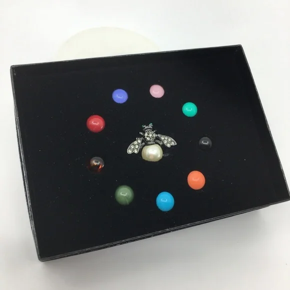 Joan Rivers Baby Bee Brooch Interchangeable Body Beads NEW in Box Multicolored - Picture 3 of 16